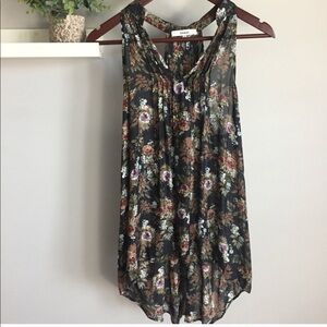 Ro & De floral racerback tank